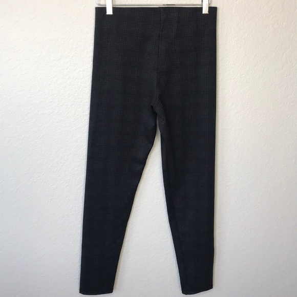 Zara High-rise Glen Check Plaid Trousers Grey - S - Picture 5 of 10
